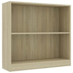 vidaXL Bibliotecă, stejar sonoma, 80x24x75 cm, lemn prelucrat vidaXL Bibliotecă, stejar sonoma, 80x24x75 cm, lemn prelucrat
