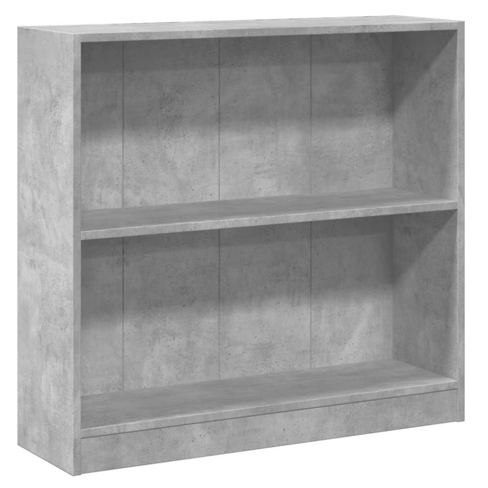 vidaXL Bibliotecă, gri beton, 80 x 24 x 75 cm, PAL