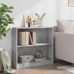 vidaXL Bibliotecă, gri beton, 80 x 24 x 75 cm, PAL vidaXL Bibliotecă, gri beton, 80 x 24 x 75 cm, PAL