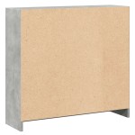 vidaXL Bibliotecă, gri beton, 80 x 24 x 75 cm, PAL vidaXL Bibliotecă, gri beton, 80 x 24 x 75 cm, PAL