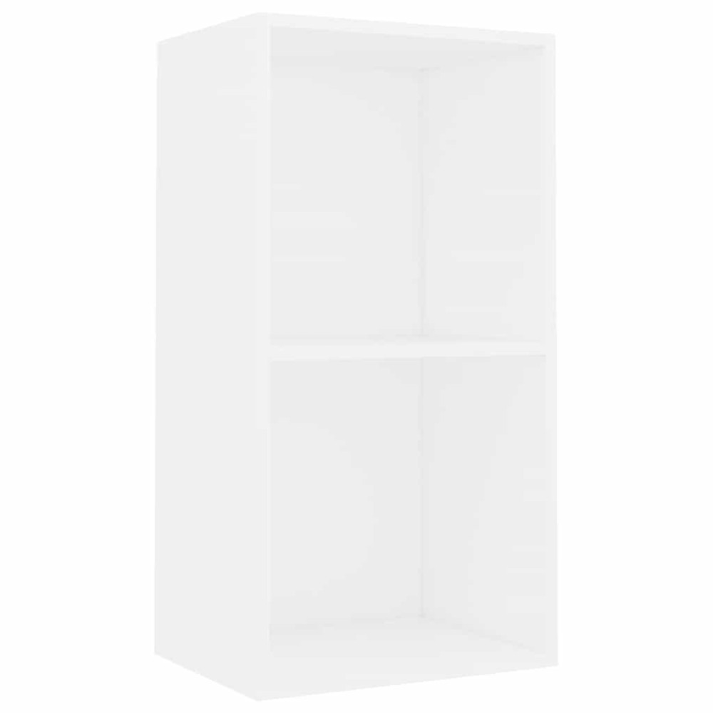 vidaXL Bibliotecă, alb, 40x30x76,5 cm, lemn prelucrat