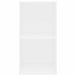 vidaXL Bibliotecă, alb, 40x30x76,5 cm, lemn prelucrat vidaXL Bibliotecă, alb, 40x30x76,5 cm, lemn prelucrat