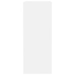 vidaXL Bibliotecă, alb, 40x30x76,5 cm, lemn prelucrat vidaXL Bibliotecă, alb, 40x30x76,5 cm, lemn prelucrat