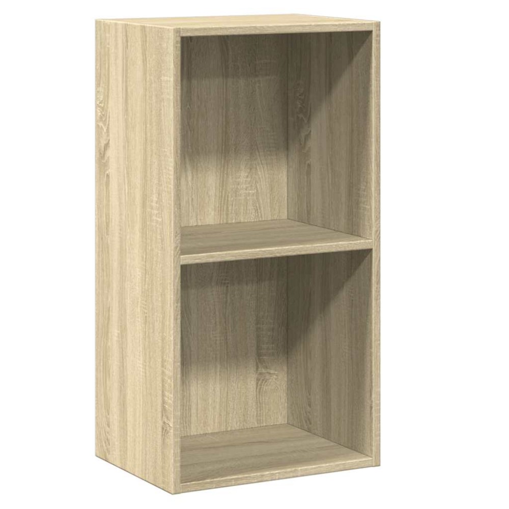 vidaXL Bibliotecă 2 rafturi stejar sonoma 40x30x76,5 cm lemn prelucrat