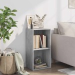 vidaXL Bibliotecă, 2 rafturi, gri beton, 40 x 30 x 76,5 cm, PAL vidaXL Bibliotecă, 2 rafturi, gri beton, 40 x 30 x 76,5 cm, PAL