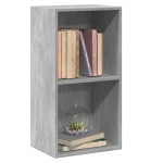 vidaXL Bibliotecă, 2 rafturi, gri beton, 40 x 30 x 76,5 cm, PAL vidaXL Bibliotecă, 2 rafturi, gri beton, 40 x 30 x 76,5 cm, PAL