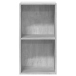 vidaXL Bibliotecă, 2 rafturi, gri beton, 40 x 30 x 76,5 cm, PAL vidaXL Bibliotecă, 2 rafturi, gri beton, 40 x 30 x 76,5 cm, PAL