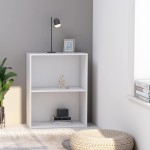vidaXL Bibliotecă, alb, 60x30x76,5 cm, lemn prelucrat vidaXL Bibliotecă, alb, 60x30x76,5 cm, lemn prelucrat