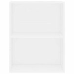 vidaXL Bibliotecă, alb, 60x30x76,5 cm, lemn prelucrat vidaXL Bibliotecă, alb, 60x30x76,5 cm, lemn prelucrat