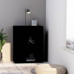 vidaXL Bibliotecă, negru, 60x30x76,5 cm, lemn prelucrat vidaXL Bibliotecă, negru, 60x30x76,5 cm, lemn prelucrat