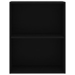 vidaXL Bibliotecă, negru, 60x30x76,5 cm, lemn prelucrat vidaXL Bibliotecă, negru, 60x30x76,5 cm, lemn prelucrat