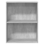 vidaXL Bibliotecă cu 2 rafturi, gri beton, 60 x 30 x 76,5 cm, PAL vidaXL Bibliotecă cu 2 rafturi, gri beton, 60 x 30 x 76,5 cm, PAL