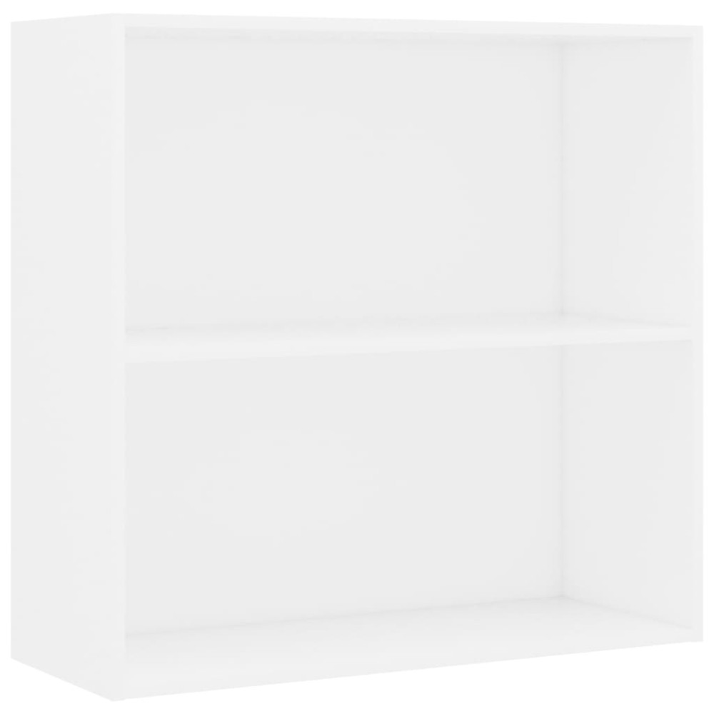 vidaXL Bibliotecă, alb, 80x30x76,5 cm, lemn prelucrat