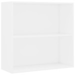 vidaXL Bibliotecă, alb, 80x30x76,5 cm, lemn prelucrat