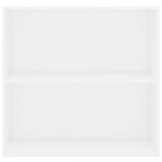 vidaXL Bibliotecă, alb, 80x30x76,5 cm, lemn prelucrat