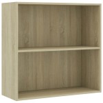 vidaXL Bibliotecă, stejar sonoma, 80x30x76,5 cm, lemn prelucrat vidaXL Bibliotecă, stejar sonoma, 80x30x76,5 cm, lemn prelucrat