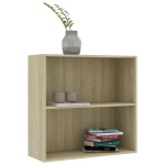 vidaXL Bibliotecă, stejar sonoma, 80x30x76,5 cm, lemn prelucrat vidaXL Bibliotecă, stejar sonoma, 80x30x76,5 cm, lemn prelucrat