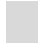 vidaXL Noptiere, 2 buc., alb, 40x30x40 cm, lemn prelucrat