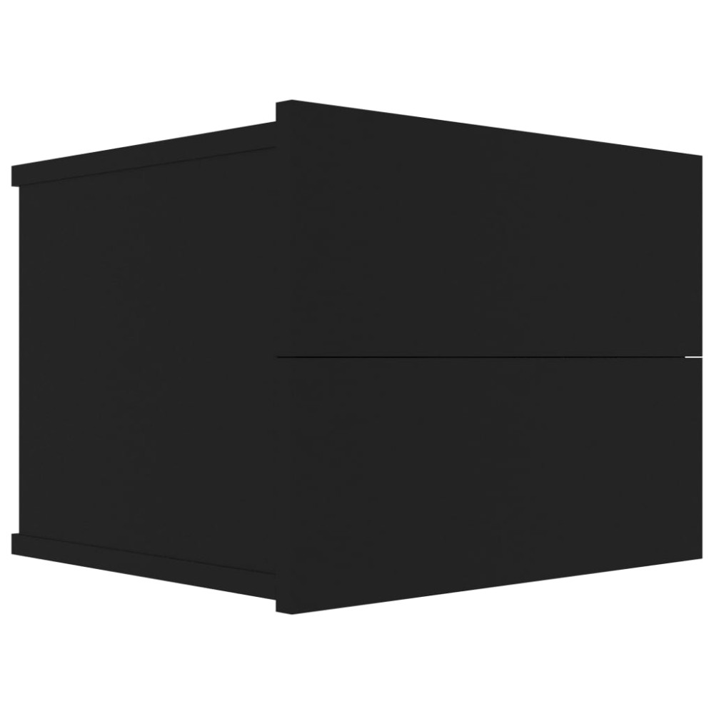 vidaXL Noptieră, negru, 40x30x30 cm, lemn prelucrat