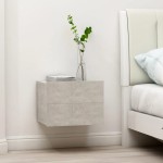 vidaXL Noptieră, gri beton, 40x30x30 cm, lemn prelucrat