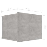vidaXL Noptieră, gri beton, 40x30x30 cm, lemn prelucrat