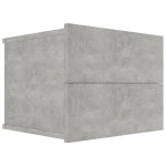 vidaXL Noptiere, 2 buc., gri beton, 40x30x30 cm, lemn prelucrat