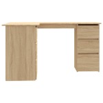 vidaXL Birou de colț, stejar sonoma, 145x100x76 cm, lemn prelucrat vidaXL Birou de colț, stejar sonoma, 145x100x76 cm, lemn prelucrat