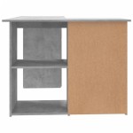 vidaXL Birou de colț, gri beton, 145x100x76 cm, lemn prelucrat