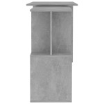 vidaXL Birou de colț, gri beton, 200x50x76 cm, lemn prelucrat