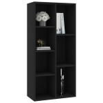 vidaXL Bibliotecă, negru, 50x25x106 cm, lemn prelucrat vidaXL Bibliotecă, negru, 50x25x106 cm, lemn prelucrat