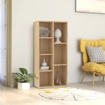 vidaXL Bibliotecă, stejar Sonoma, 50x25x106 cm, lemn prelucrat vidaXL Bibliotecă, stejar Sonoma, 50x25x106 cm, lemn prelucrat