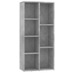 vidaXL Bibliotecă, gri beton, 50 x 25 x 106 cm, lemn prelucrat vidaXL Bibliotecă, gri beton, 50 x 25 x 106 cm, lemn prelucrat