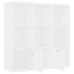vidaXL Bibliotecă, alb, 98 x 30 x 98 cm, lemn prelucrat vidaXL Bibliotecă, alb, 98 x 30 x 98 cm, lemn prelucrat