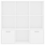 vidaXL Bibliotecă, alb, 98 x 30 x 98 cm, lemn prelucrat vidaXL Bibliotecă, alb, 98 x 30 x 98 cm, lemn prelucrat