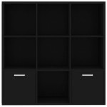 vidaXL Bibliotecă, negru, 98 x 30 x 98 cm, lemn prelucrat vidaXL Bibliotecă, negru, 98 x 30 x 98 cm, lemn prelucrat