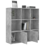 vidaXL Bibliotecă, gri beton, 98x30x98 cm, lemn compozit vidaXL Bibliotecă, gri beton, 98x30x98 cm, lemn compozit