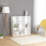 vidaXL Bibliotecă, alb, 98x29x97,5 cm, lemn prelucrat vidaXL Bibliotecă, alb, 98x29x97,5 cm, lemn prelucrat