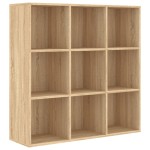 vidaXL Bibliotecă, stejar Sonoma, 98x29x97,5 cm, lemn prelucrat