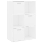 vidaXL Dulap de depozitare, alb, 60 x 29,5 x 90 cm, lemn prelucrat vidaXL Dulap de depozitare, alb, 60 x 29,5 x 90 cm, lemn prelucrat