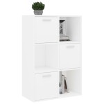 vidaXL Dulap de depozitare, alb, 60 x 29,5 x 90 cm, lemn prelucrat vidaXL Dulap de depozitare, alb, 60 x 29,5 x 90 cm, lemn prelucrat