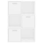 vidaXL Dulap de depozitare, alb, 60 x 29,5 x 90 cm, lemn prelucrat vidaXL Dulap de depozitare, alb, 60 x 29,5 x 90 cm, lemn prelucrat