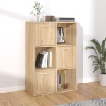 vidaXL Dulap de depozitare stejar Sonoma 60x29,5x90 cm, lemn prelucrat vidaXL Dulap de depozitare stejar Sonoma 60x29,5x90 cm, lemn prelucrat