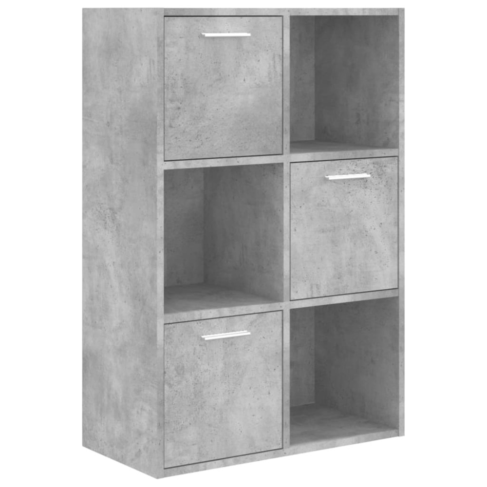 vidaXL Dulap de depozitare, gri beton, 60x29,5x90 cm, lemn prelucrat
