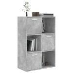 vidaXL Dulap de depozitare, gri beton, 60x29,5x90 cm, lemn prelucrat vidaXL Dulap de depozitare, gri beton, 60x29,5x90 cm, lemn prelucrat