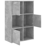 vidaXL Dulap de depozitare, gri beton, 60x29,5x90 cm, lemn prelucrat vidaXL Dulap de depozitare, gri beton, 60x29,5x90 cm, lemn prelucrat