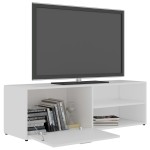 vidaXL Dulap TV, alb, 120x34x37 cm, lemn prelucrat vidaXL Dulap TV, alb, 120x34x37 cm, lemn prelucrat