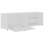 vidaXL Dulap TV, alb, 120x34x37 cm, lemn prelucrat vidaXL Dulap TV, alb, 120x34x37 cm, lemn prelucrat