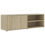 vidaXL Dulap TV, stejar Sonoma, 120 x 34 x 37 cm, lemn prelucrat vidaXL Dulap TV, stejar Sonoma, 120 x 34 x 37 cm, lemn prelucrat