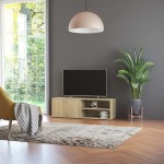 vidaXL Dulap TV, stejar Sonoma, 120 x 34 x 37 cm, lemn prelucrat vidaXL Dulap TV, stejar Sonoma, 120 x 34 x 37 cm, lemn prelucrat