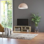 vidaXL Dulap TV, stejar Sonoma, 120 x 34 x 37 cm, lemn prelucrat vidaXL Dulap TV, stejar Sonoma, 120 x 34 x 37 cm, lemn prelucrat